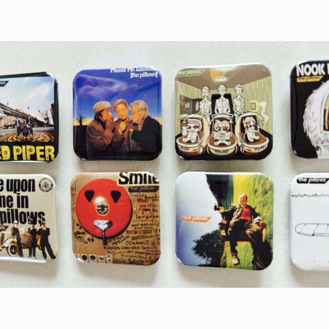 the pillows CDジャケット缶バッジ コンプリート 16 種 the pillows CD