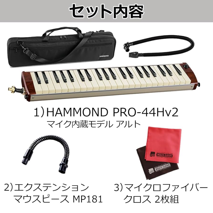 ハモンド44プロ HAMMOND PRO-44H 鍵盤ハーモニカ 専用ケース付き