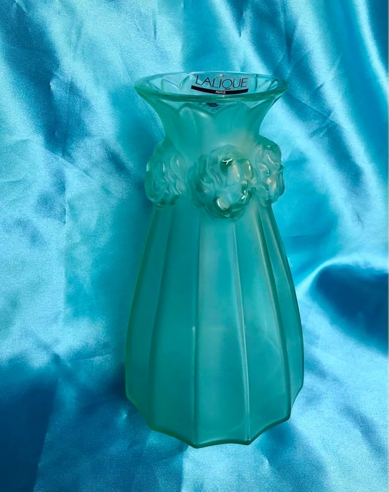 LALIQUE クリスタルガラス 花瓶 フラワーベース LALIQUE クリスタル