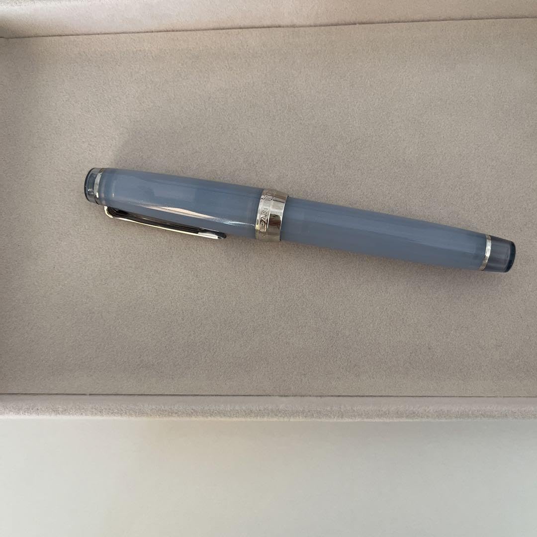 銀山スノーグレー万年筆ズーム