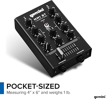 Mixer Dj analógico Bluetooth Gemini Mm1bt : Amazon.com.br