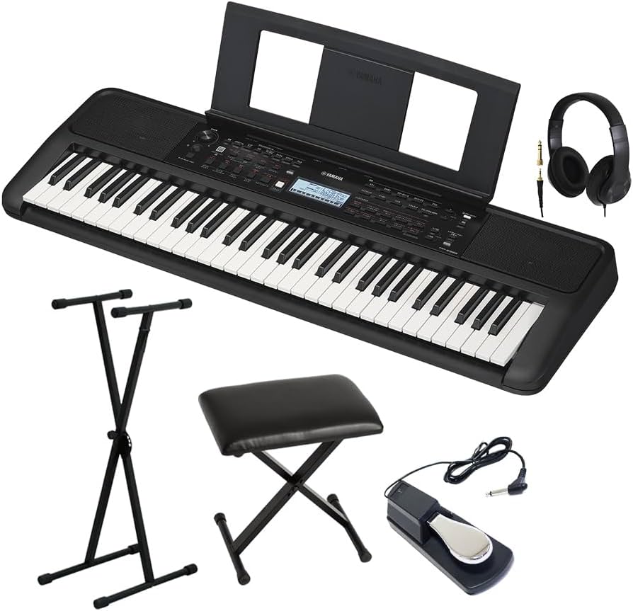 Amazon | YAMAHA PSR-E383 キーボード 61鍵盤 スタンド・イス