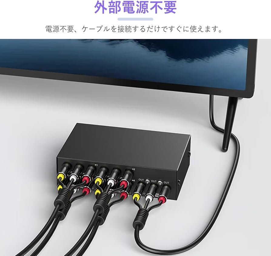 Amazon | Iseebiz AV切替器 オーディオ・ビデオ切替器 機械式・電源