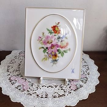 希少】Meissen マイセン 立体 プラーク 陶板 野いちご イチゴ希少