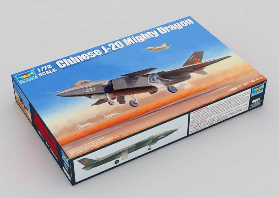 Amazon | トランペッター 1/72 中国空軍 J-20 戦闘機 プラモデル