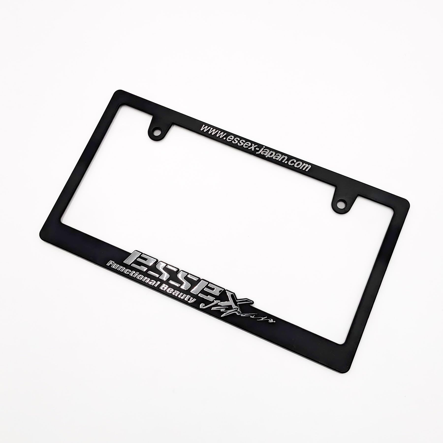 Amazon.co.jp: CRS ESSEX 3Dロゴ ナンバーフレーム フロント/リア共通