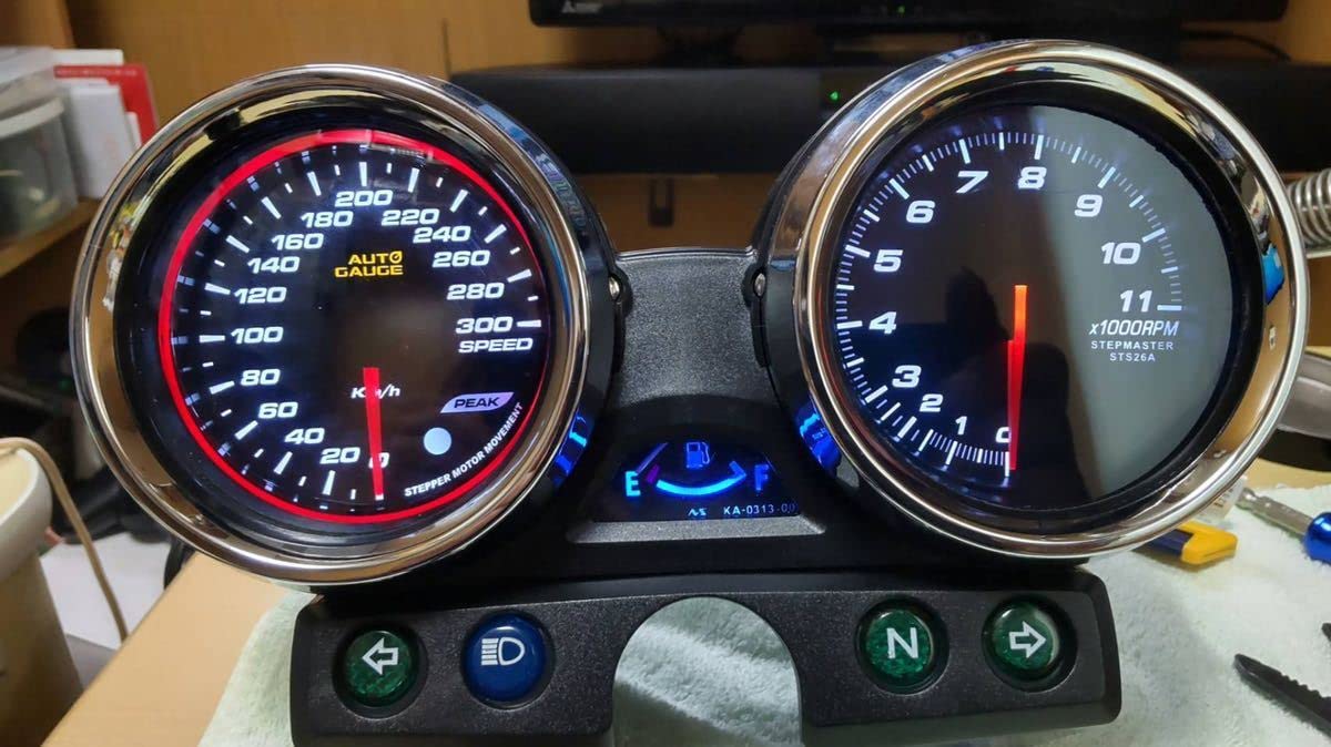 ELメーター ZRX1100 ZRX1200 黒 180km用 240km表示(カワサキ用)｜売買