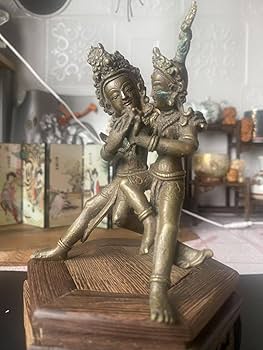 Amazon.co.jp: 中国古玩古銅チベット仏歓喜仏仏像仏教美術唐物時代 303