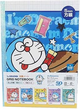 Amazon | 山野紙業 ドラえもん ノート 方眼罫 5冊パック 5PNB-H