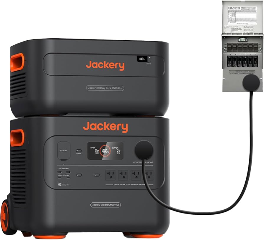 Amazon.com : Jackery Explorer 2000 Plus + Manual Transfer Switch