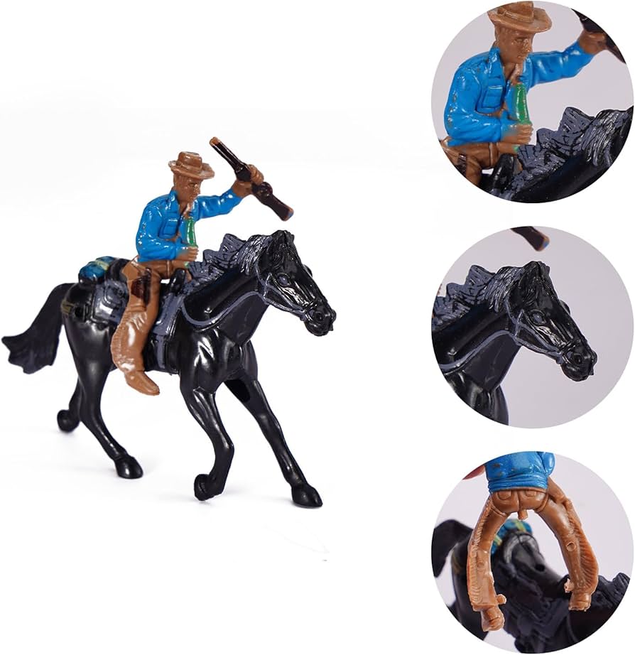 ドイツ ビンテージ カウボーイ & インディアン フィギュア x4