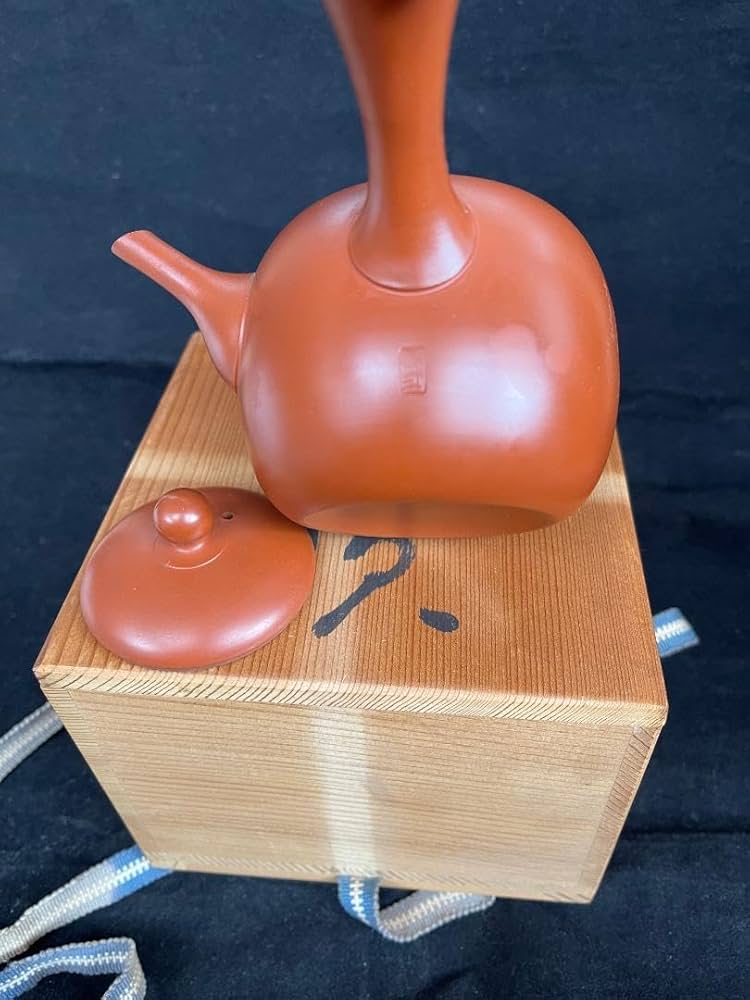 常滑焼風月作白道彫り竹彫り急須茶器煎茶道具