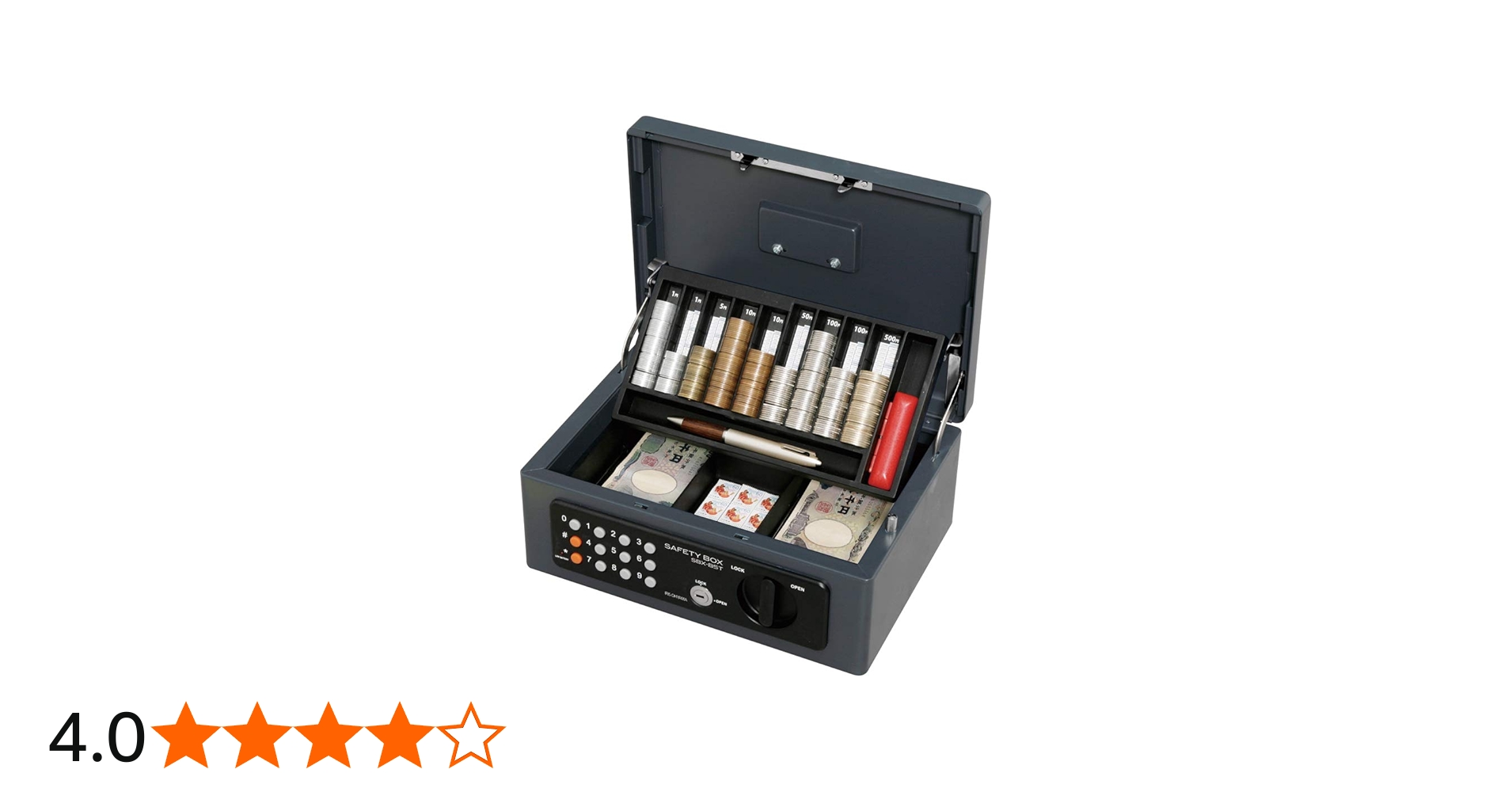 Amazon | アイリスオーヤマ 金庫 手提げ金庫 電子ロック テンキー