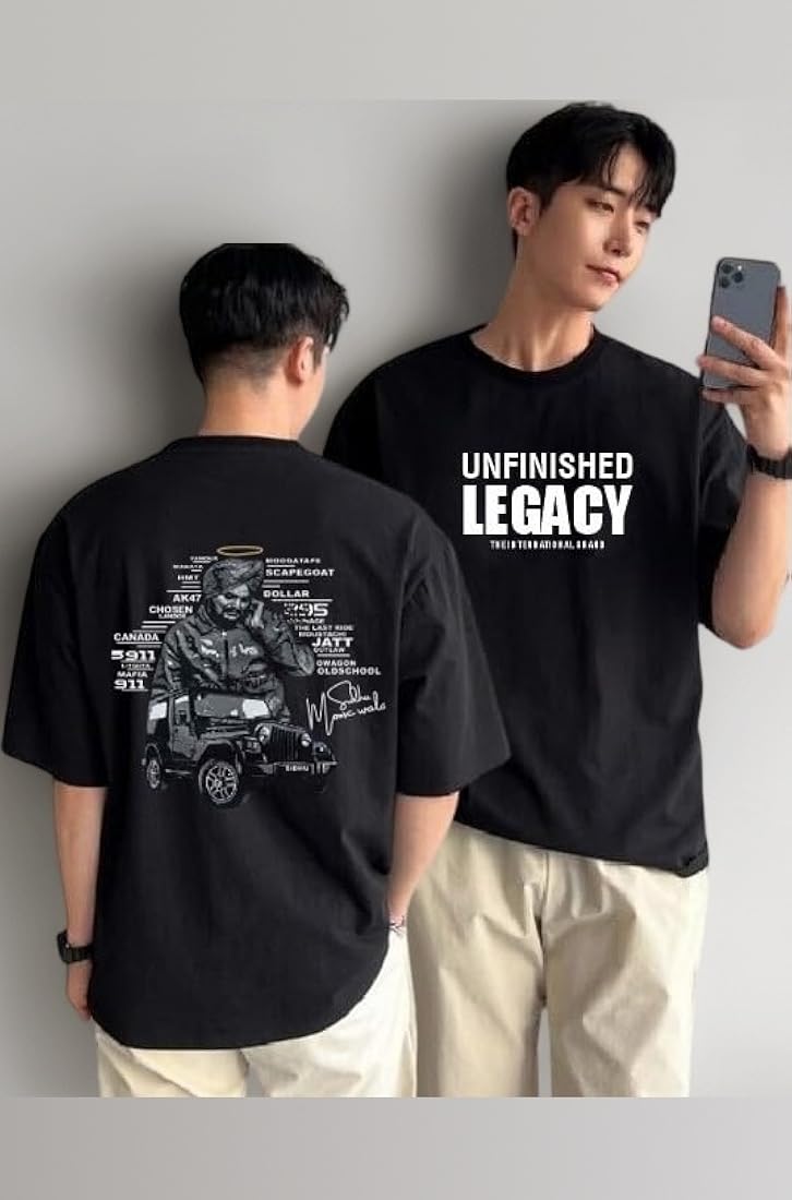 Buy COMIC STREET Unfinished Legacy Sidhu Moose Wala Oversized T