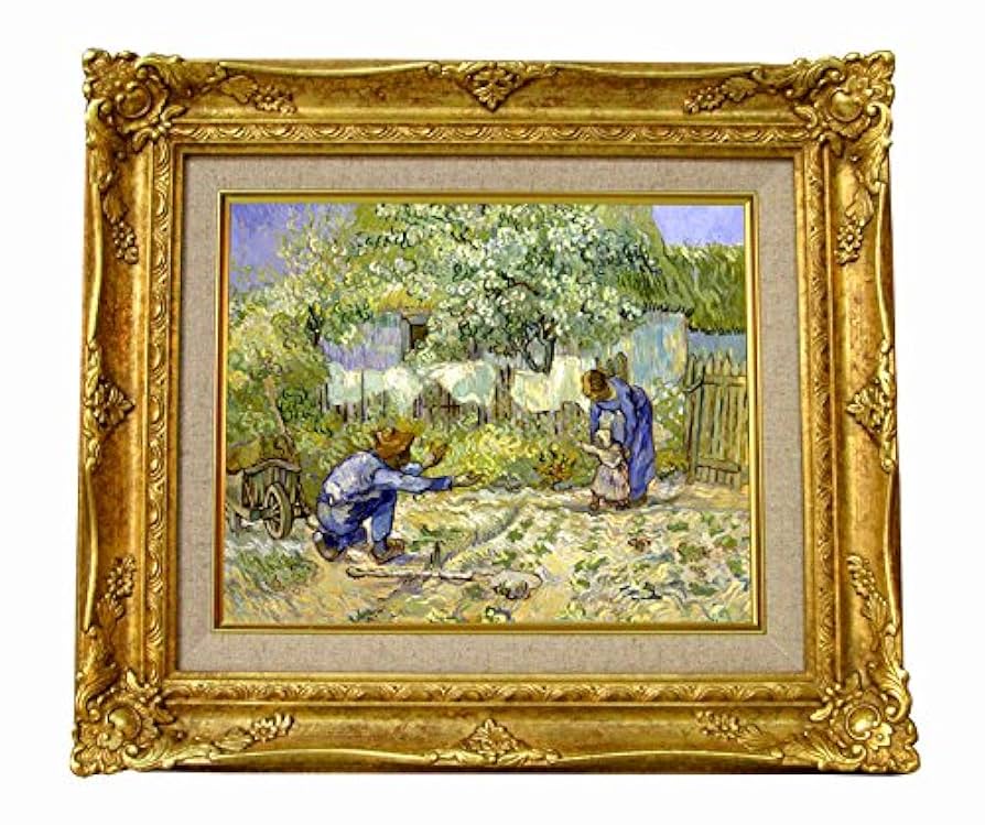 額装品/歩きはじめ、ミレーに拠る/Detail/ゴッホ/ポスター/インテリア