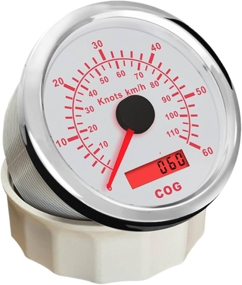 Amazon.co.jp: スピードメーターゲージ 85 ミリメートルマリン GPS
