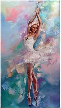 Amazon.co.jp: 抽象的な壁アート ダンシング バレリーナ キャンバス
