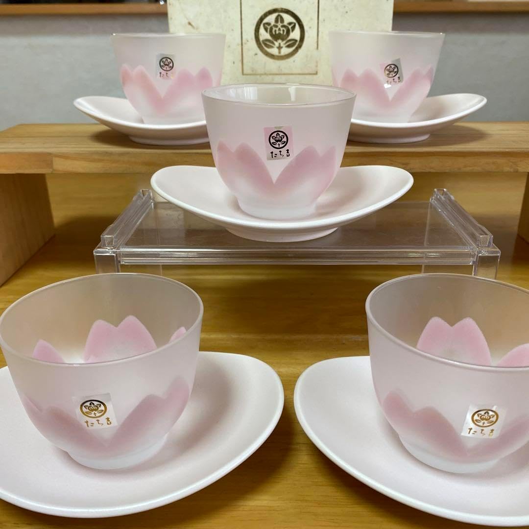 セット たち吉 急須 湯呑み たち吉冷茶碗 冷茶グラス 茶托 5客セッ卜