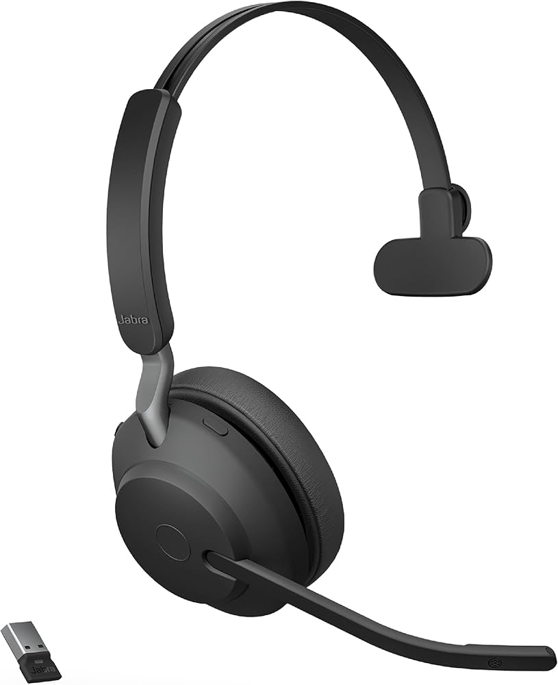 Amazon.com: Jabra Evolve2 65 MS Wireless Headset with Link380a