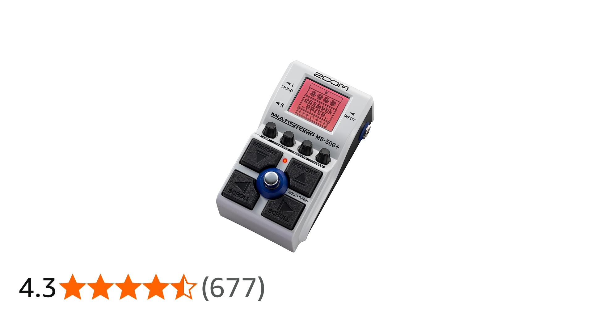 Amazon.co.jp: ZOOM ズーム MS-50G Plus ギター エフェクター【100種