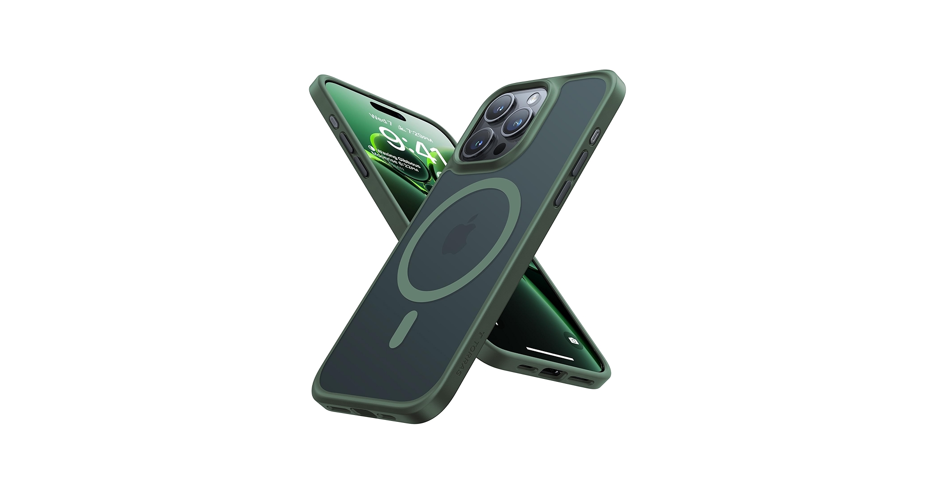 Amazon.com: TORRAS Magnetic Shockproof for iPhone 15 Pro Case