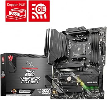 Amazon | MAG B550 Tomahawk MAX WiFi Gaming Motherboard (AMD AM4