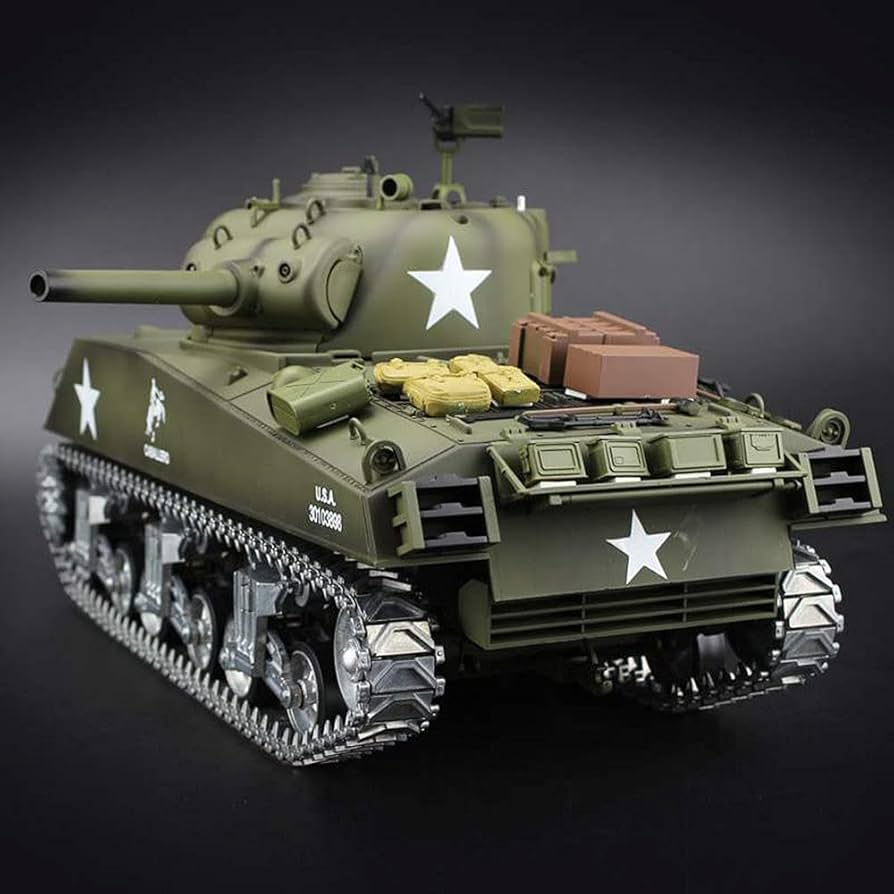 送料込み 1/16 ラジコン ヘンロン 米軍 ショップ M4A3 シャーマン戦車