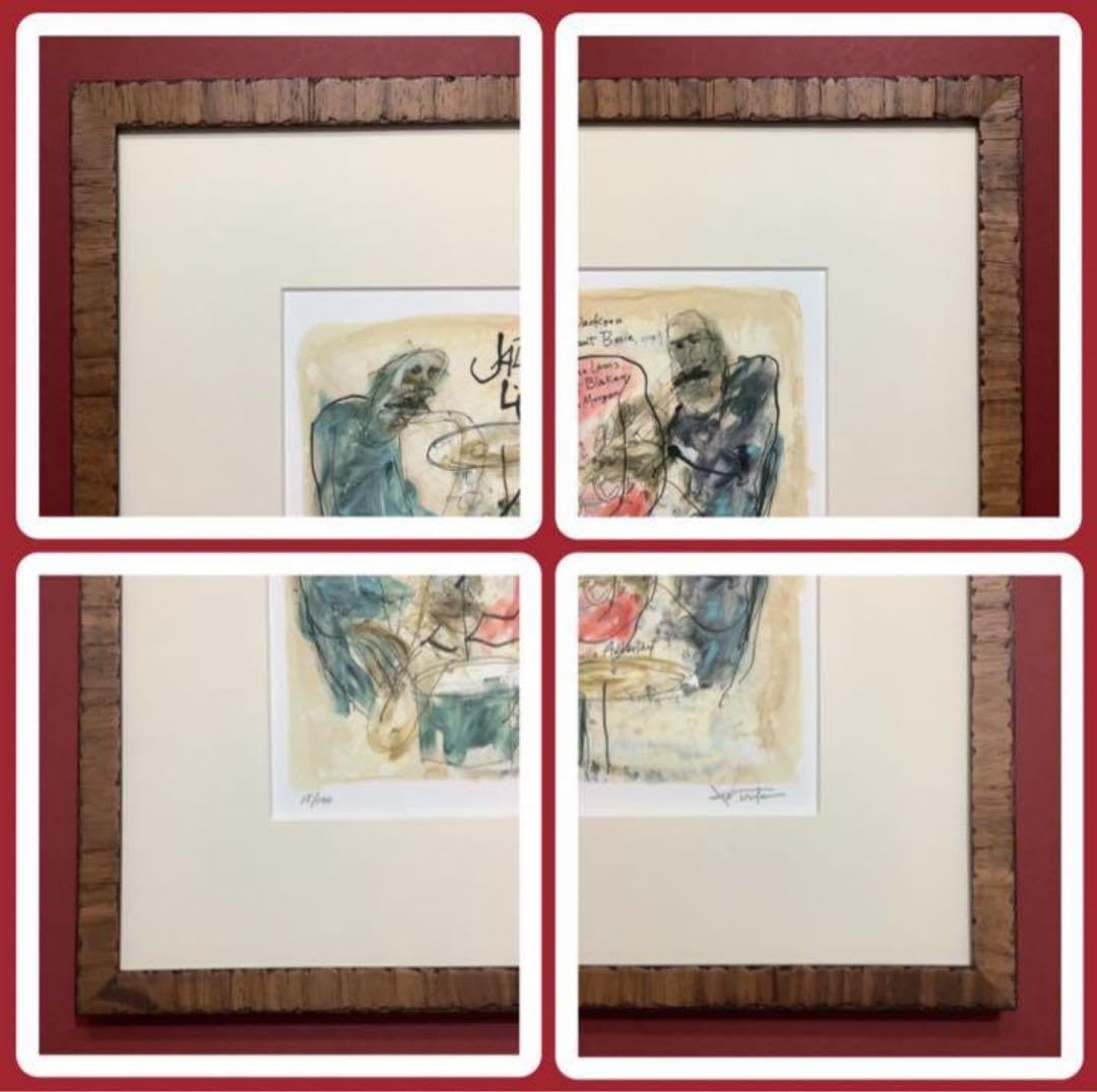 絵画・額縁・版画・津田 耕・新品未使用・JAZZ・Play Ⅵ・美術品・雑貨