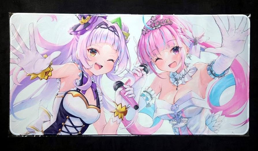 Amazon.co.jp: 湊あくあ＆紫咲シオン プレイマット : おもちゃ