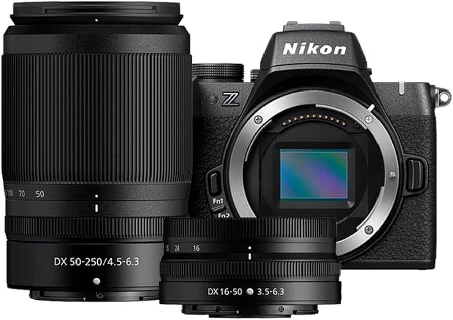 Amazon.com : Nikon Z50II Mirrorless Camera 4K DX Body with 2 Lens