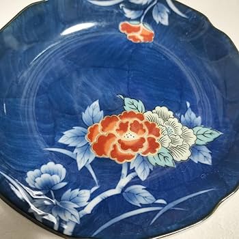 青色花模様陶器杯 12個セット 蓋付き 有田焼 青色花模様陶器杯 12個