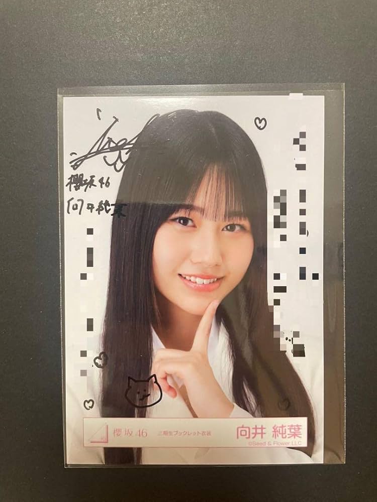Addiction サイン入りポスター 櫻坂46 向井純葉 Addiction サイン入り