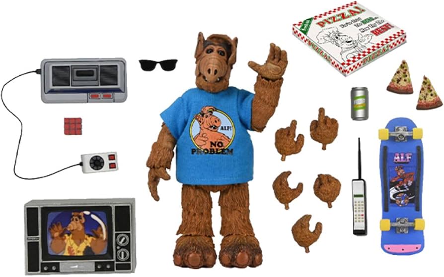 Amazon | ALF アルフ アクションフィギュア 7インチ Totally 80's NECA