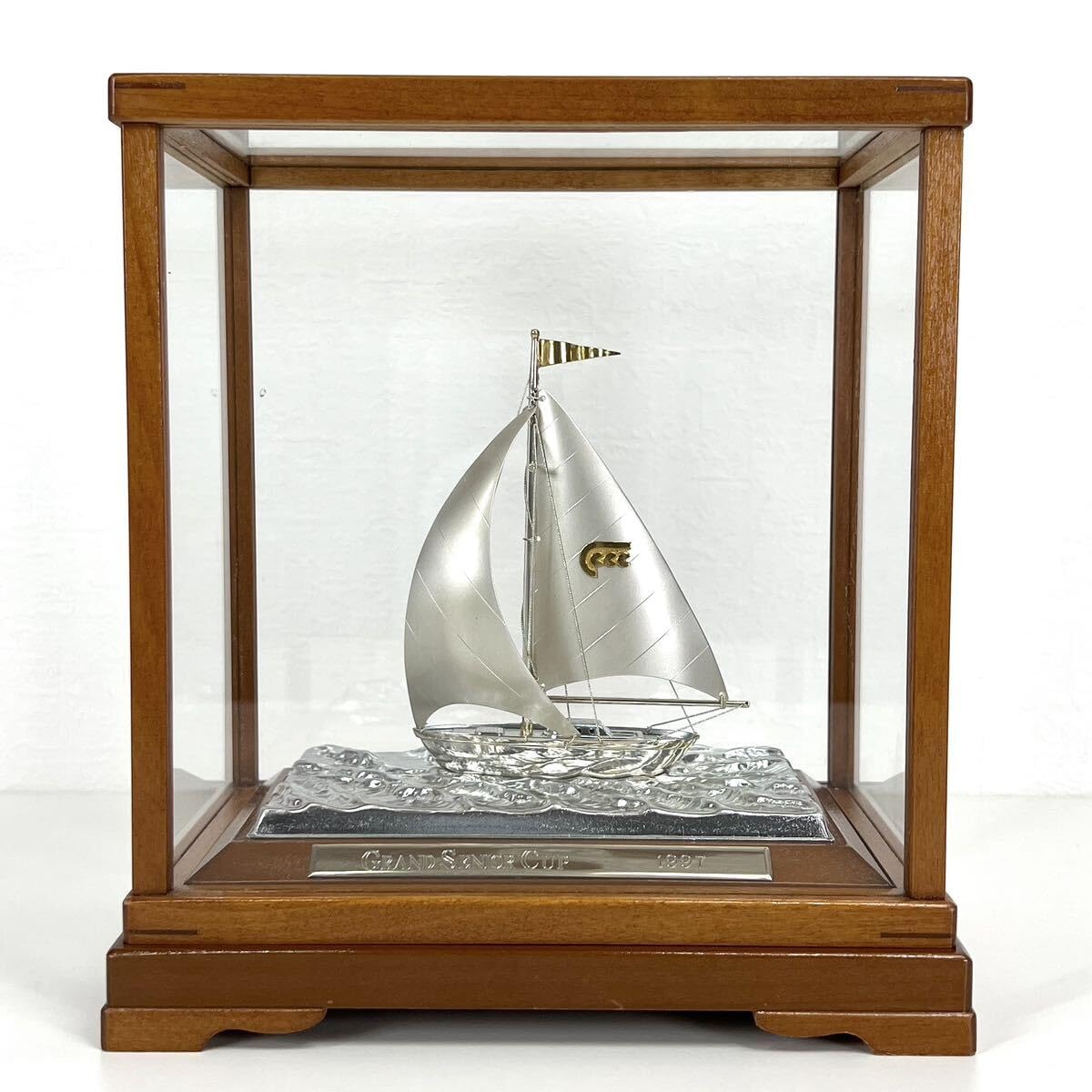 シルバー製ヨットモデル 武比古 Amazon.co.jp: 置物 ヨット SILVER