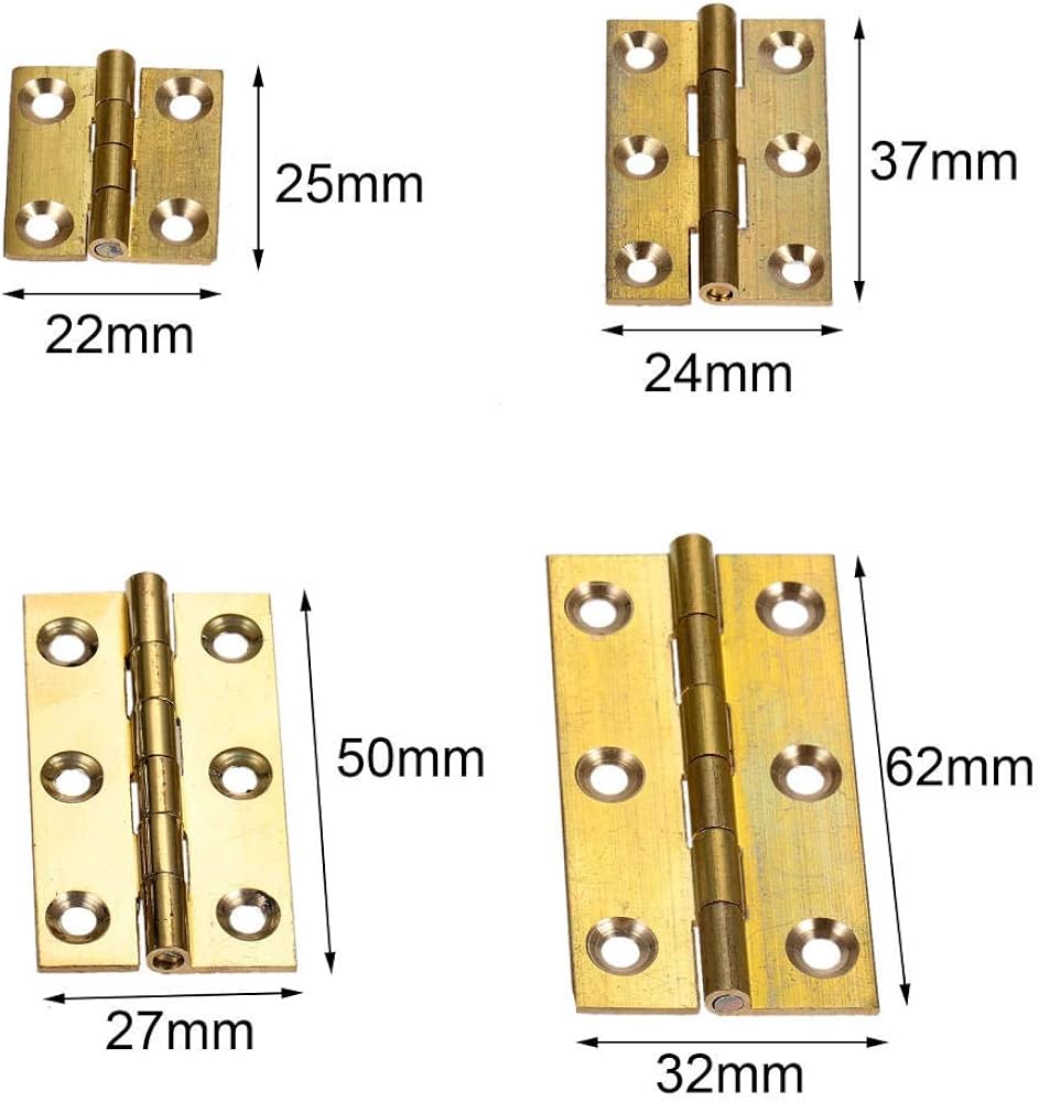 Amazon.co.jp: 平蝶番2個真ちゅう1 / 1.5 / 2 /2.5インチドアヒンジ