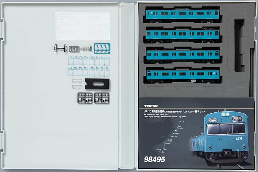 Amazon | TOMIX Nゲージ JR 103系 JR西日本仕様・黒サッシ・スカイ