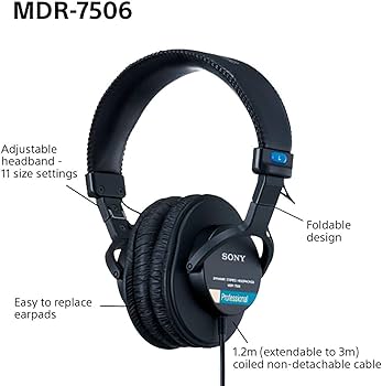 Amazon.com: Sony MDR7506 Professional Large Diaphragm Headphone