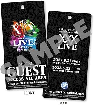 スタッフパス L'7 LIVE 08 ラルク L'Arc スタッフパス L'7 LIVE 08