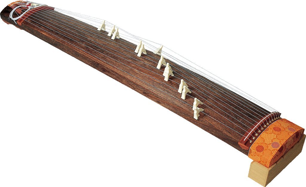 琴 13弦 （生田流） 生田流箏 木製 13弦 筝 伝統的デザイン ケース