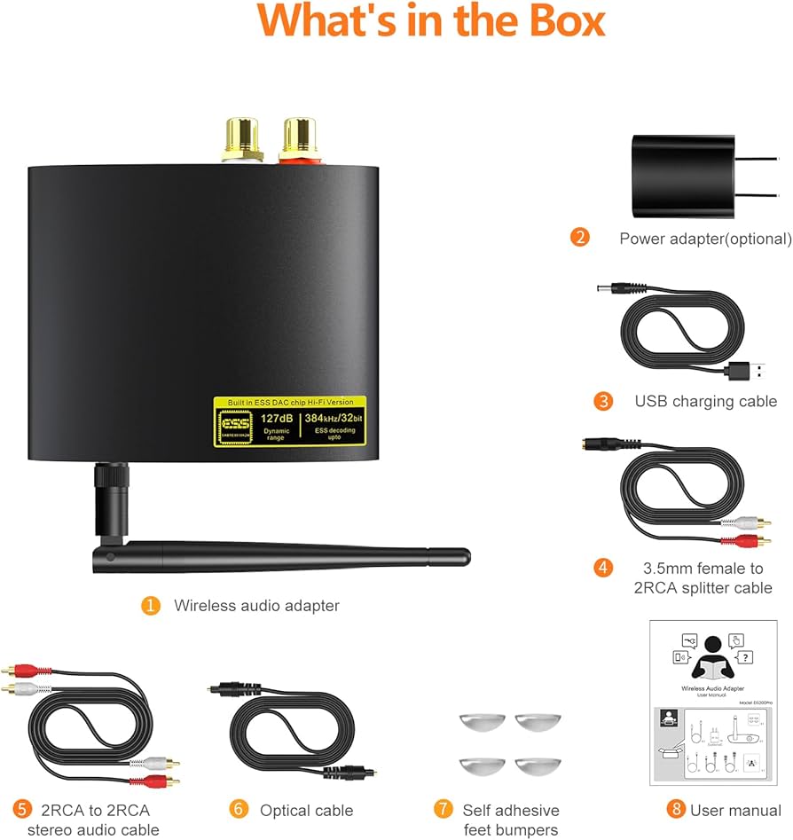 Amazon.com: 1Mii DS200Pro Bluetooth 5.3 Receiver for Home Stereo