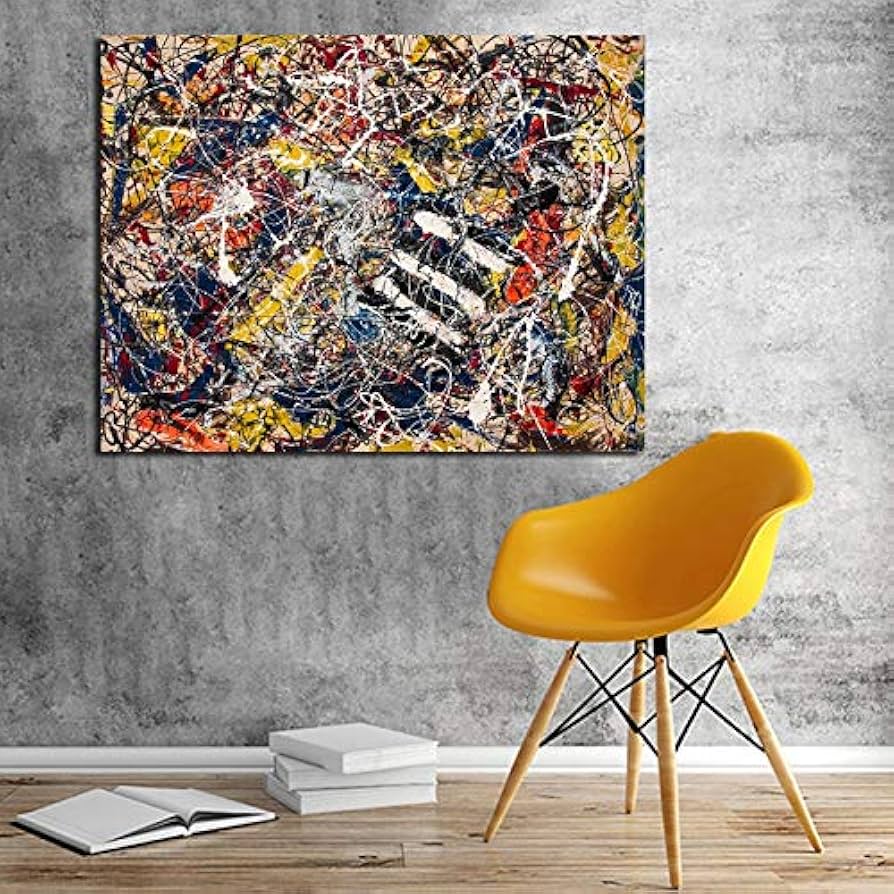 Amazon.co.jp: ジャクソンポロックナンバー17aウォールアート