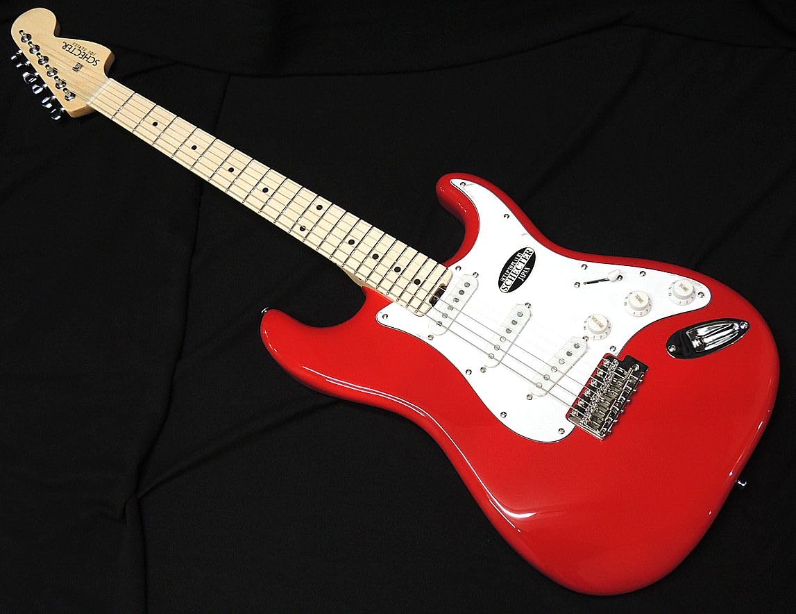 最終値下げ世界に1本AIYストラトタイプギターSSS赤完全調整済