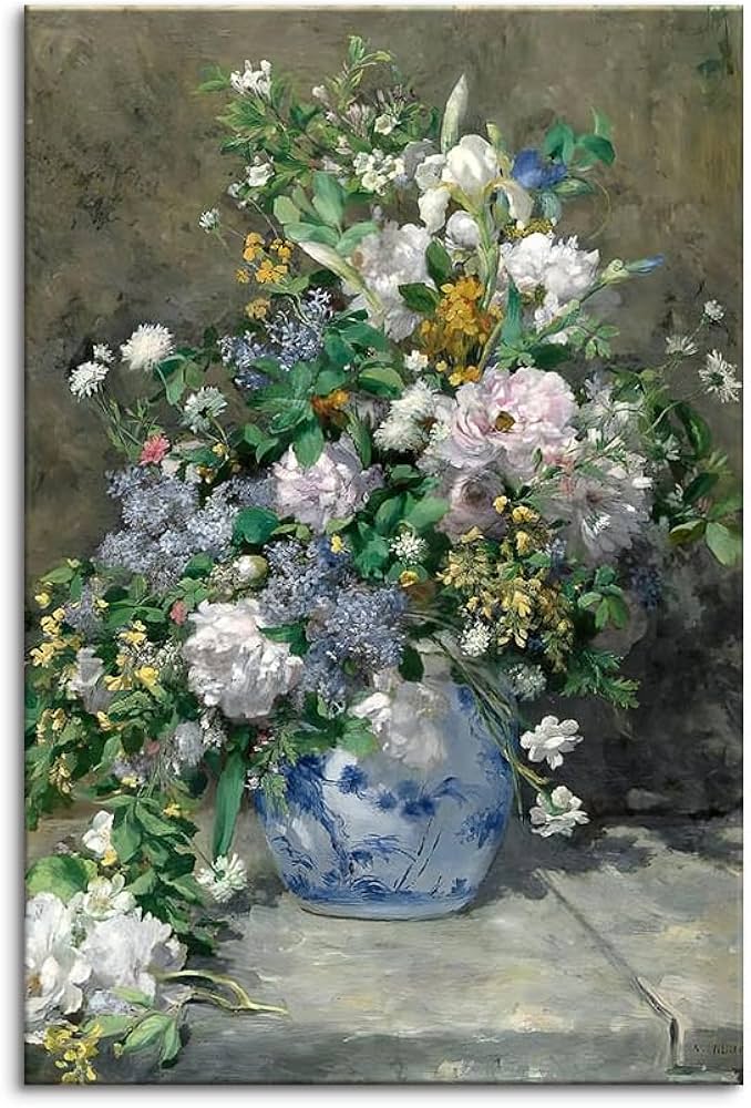 Amazon.co.jp: ルノワール［世界の名画コレクション］『春の花(春の