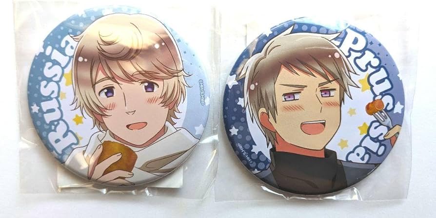 ヘタリア ロシア ウクライナ チェンジング缶バッジ ヘタリア ロシア