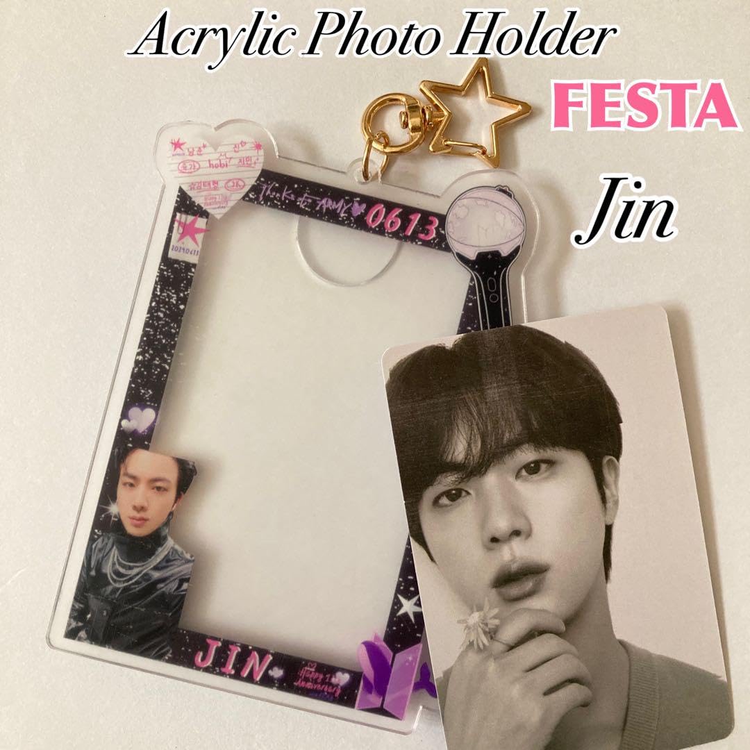 BTS JIN アクリルフォトアルバムキーホルダー H-2 BTS JIN アクリル