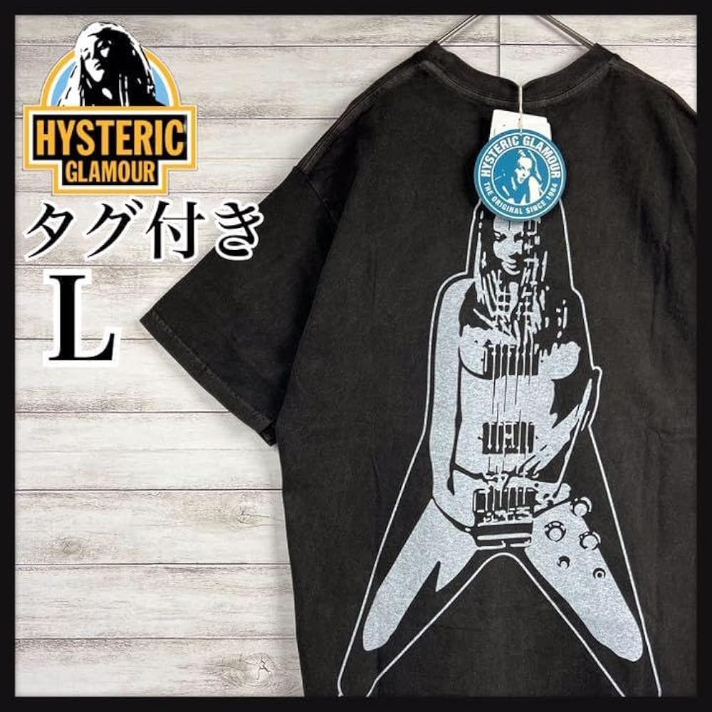 Lサイズ☆ロゴ×ガール☆ HYSTERIC GLAMOUR Tシャツ 【公式通販】