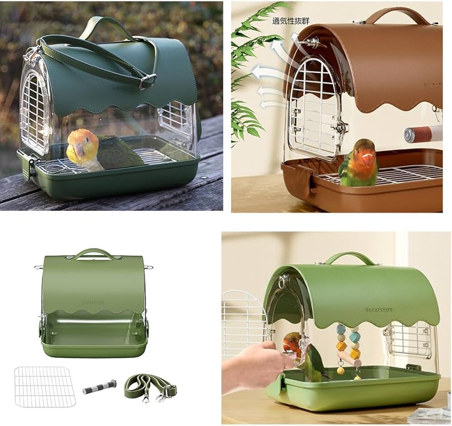 小鳥用キャリーケースおでかけキャリーアクリルキャリーバッグバード
