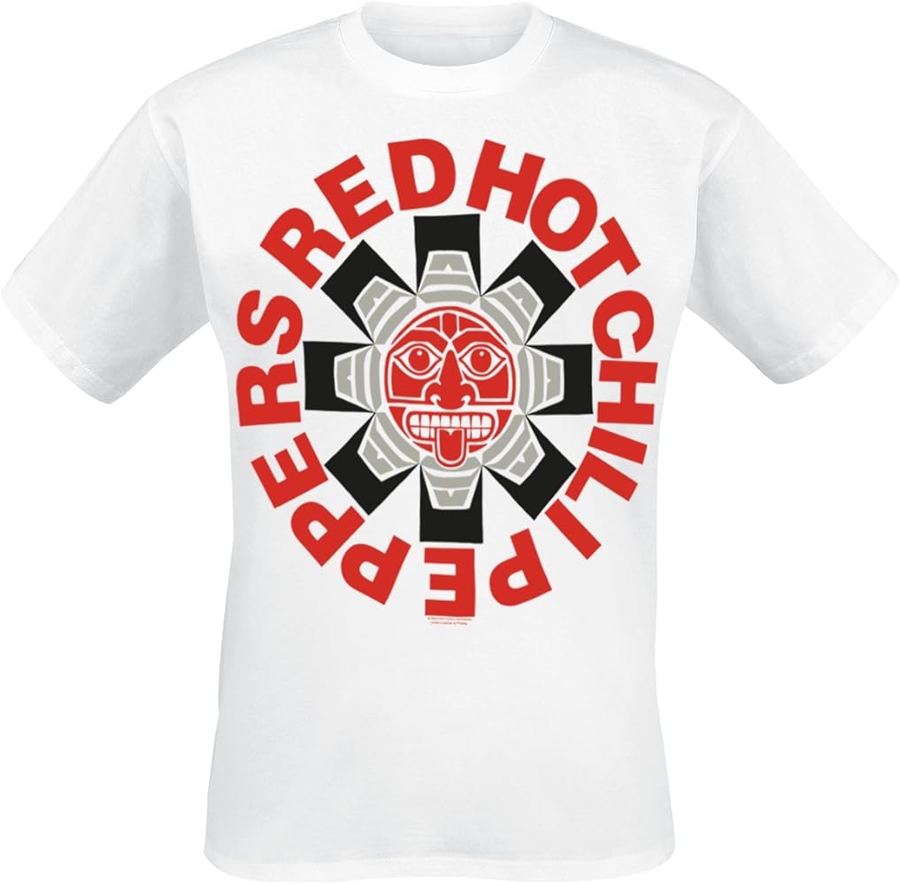 Amazon | [Red Hot Chili Peppers] T Shirt Aztec Band Logo 新しい