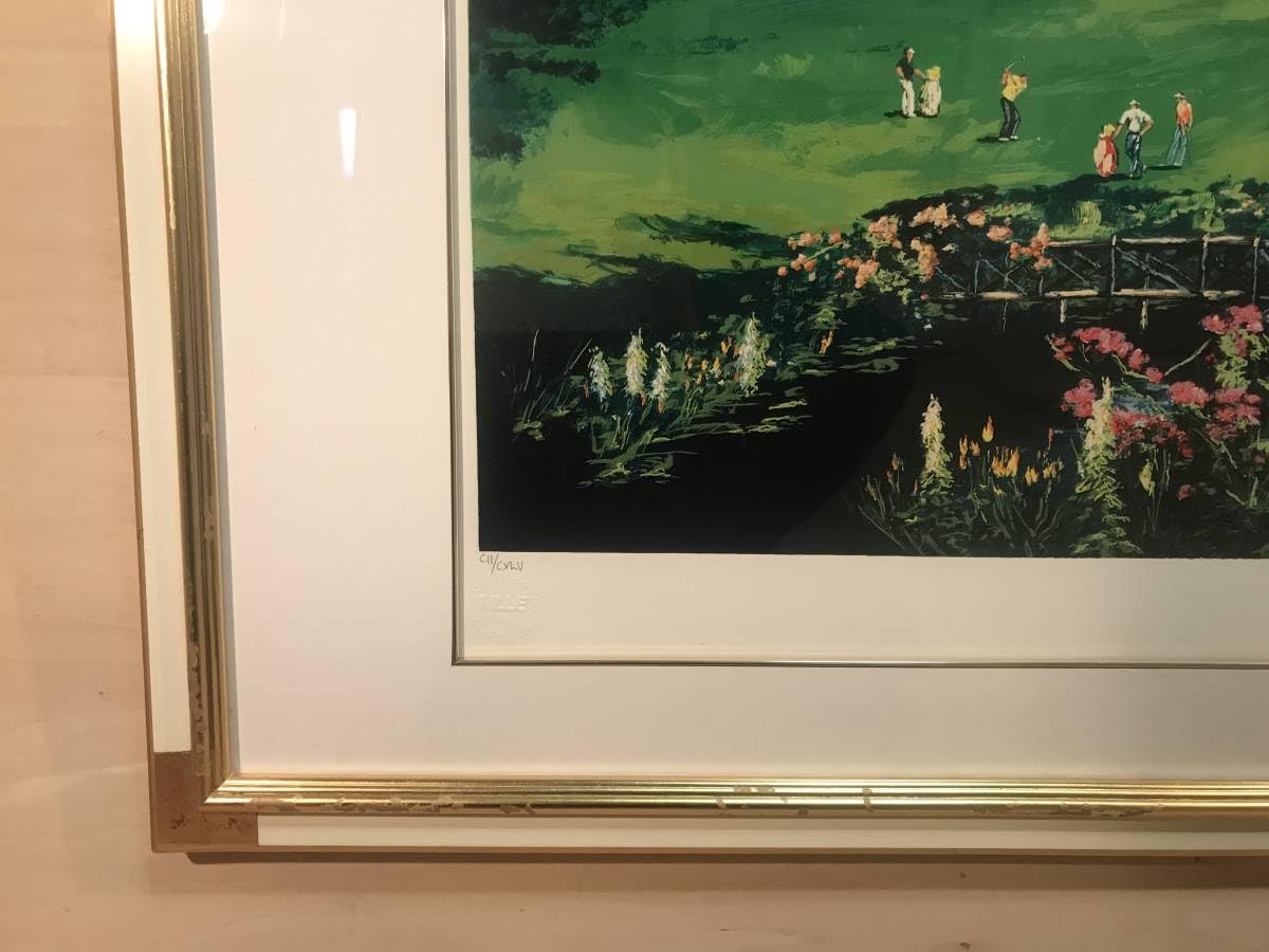 マークキング「アプローチショット」シルクスクリーン直筆サイン