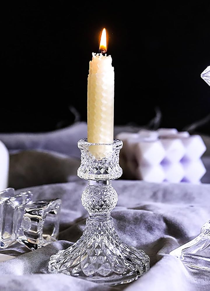 Amazon.co.jp: [narunaru] アンティーク調 ガラス製 キャンドル